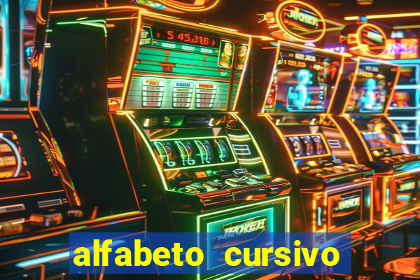 alfabeto cursivo para treinar caligrafia